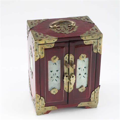 chinese oak wood metal box|chinese jewelry boxes.